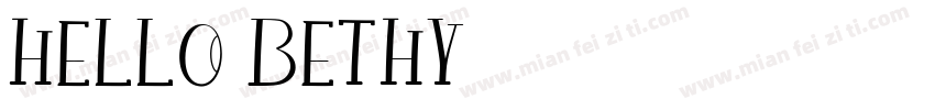 hello bethy字体转换